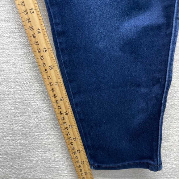 Seven7 High Rise Skinny Crop Jeans Classic Wash Size 14 Skin-Fit MY-1466D - Picture 12 of 14